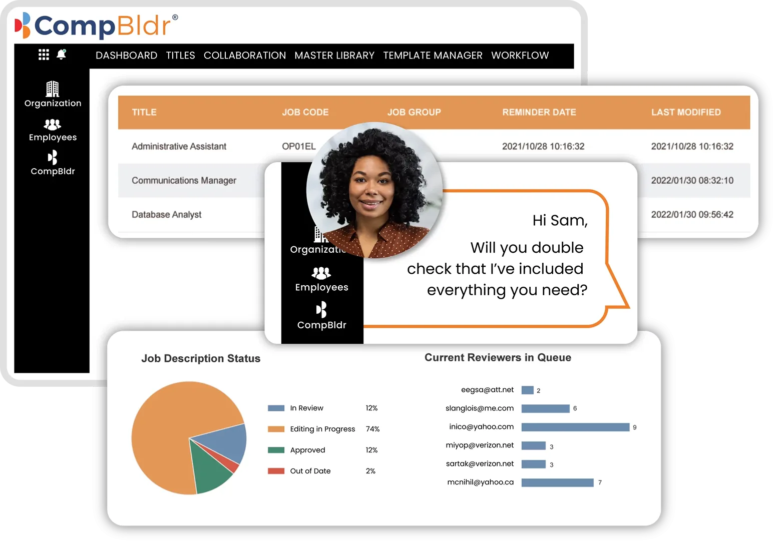 CompBldr Master Dashboard Job Description