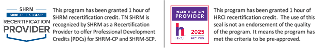 Approved for SHRM and HRCI General Credit