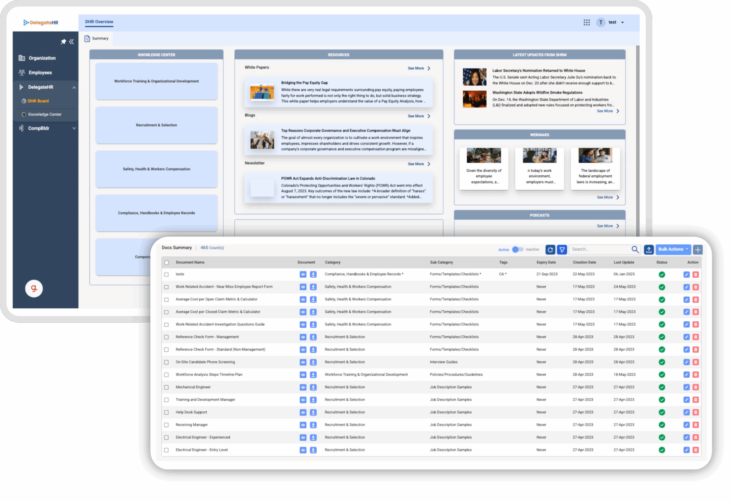 DelegateHR - HR Document Management Software - Forms Library